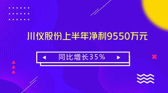 川儀股份上半年業績穩健增長 凈利同比增35%至9550萬元，技術咨詢業務成為新亮點